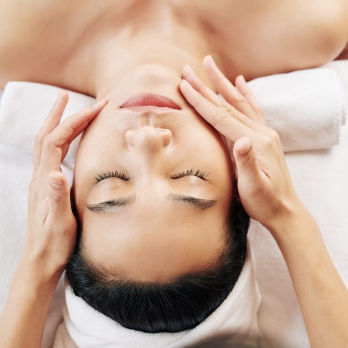 Spa face massage